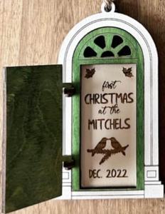 Décorations de l'arbre de Noël Cheer Top Beaux arbres de Noël en bois - Product Image 1