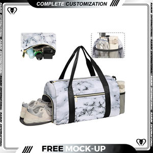 Waterproof Polyester Sport Yoga <b>Large</b> Capacity Folding <b>Duffle</b> with Sneaker s Gym Sport Travel <b>Bag</b> - Product Image 6