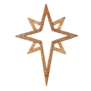 Meticulous Hand Crafted Rattan Star Wall Decor Ideal For Living Room Bedroom Home Decor Elegance From Vietnam Supplier