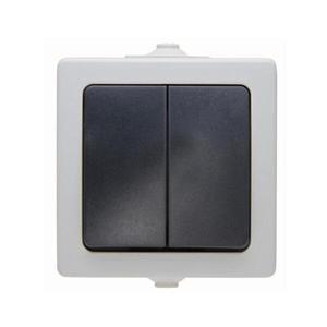 Kopp Interruttore Serie Nautic AP-FR IP44 Grigio Chiaro - Product Image 1
