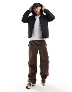 Men's Winter Work Wear Puffer <b>Jacket</b> Custom Logo <b>Waterproof</b> and Windproof with Stand Collar Quilted <b>Padded</b> Hooded Design - Product Image 3