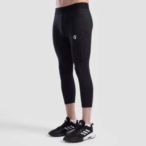 Pantalon de compression 3/4 pour homme GA 2.0 couleur charbon - Product Image 1