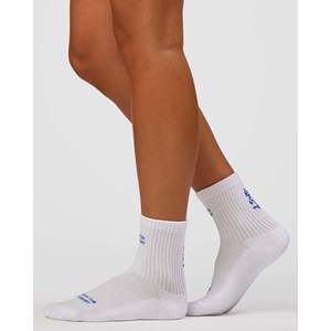 Calcetines de punto para hombre y mujer - Blanco e índigo eléctrico, marca Set the Standard - Product Image 1