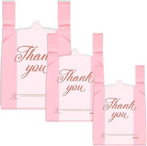 Sac d'emballage de logo personnalisé pour t-shirt Sac à provisions de supermarché Matériaux recyclés écologiques Merci - Product Image 5