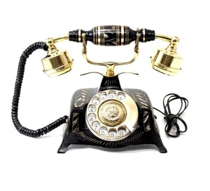 Vintage Antique Brass telephone <b>for</b> home and <b>office</b> decor Shiny Finished Brass Old Telephone At Best Price. - Product Image 5
