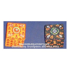 Handmade Zari Hand Embroidery Jewelry <b>Box</b> - Product Image 1