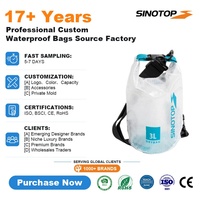 Sac étanche transparent en PVC 3L avec logo personnalisé, accessoires de voyage, camping, sports, divertissement, natation, été