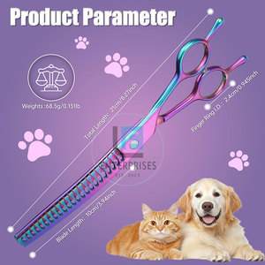 Curved Pet Grooming <b>Scissors</b> High Quality Stainless Steel Durable Eco-Friendly - Product Image 3