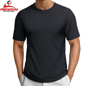T-shirts pour hommes de haute qualité 100% coton T-shirts de couleur unie vierge impression personnalisée sérigraphie Logo T-shirts pour hommes - Product Image 5