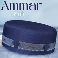 Chapeau de prière musulman modeste Ammar Kufi avec logo personnalisé, accessoires en polyester, vente en gros, couvre-chef islamique pour hommes, nouveau design