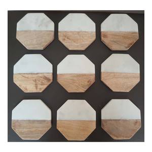 Juego de posavasos de madera hechos a mano de alta calidad, juegos de posavasos de mármol pulido Premium, artesanías de piedra Premium para regalos - Product Image 3
