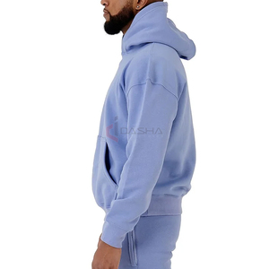 Pull à capuche pour homme en coton 100% épais Streetwear d'hiver avec col à capuche surdimensionné Impression numérique personnalisée - Product Image 3