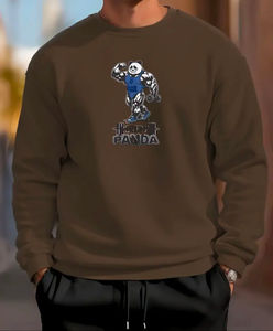 OEM personalizado de alta calidad PANDA impreso cuello redondo manga larga tejido de punto transpirable etiqueta privada para la temporada de invierno - Product Image 1