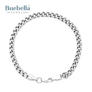 Pulsera de eslabones cubanos de Plata de Ley 925 chapada en oro de 18 quilates de 5mm para hombre, joyería de estilo Hip Hop para regalo - Product Image 2