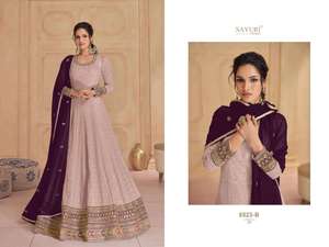 ชุด anarkali georgette และ dupatta หนังแท้สวมใส่ได้ดีเยี่ยม - Product Image 4