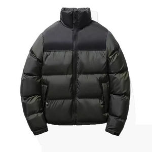 แจ็กเก็ตบุนวมแบบลำลองของผู้ชายเสื้อแจ็กเก็ตยีนส์แฟชั่นแขนพองสำหรับฤดูหนาวมาใหม่2025มีลายตัวอักษร - Product Image 2