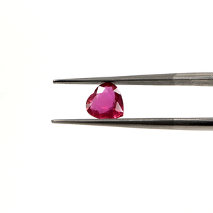 100% Natural Mozambique Unheated <b>Ruby</b> Gemstones Reddish Pink Color Heart Cut 1.26 Carat July Birthstone for Making Pendant - Product Image 4