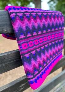 Couverture de selle occidentale en laine pour chevaux Coussin artisanal pour l'équitation sur sentier Rodeo Ranch Utilisation et entraînement équestre - Product Image 4