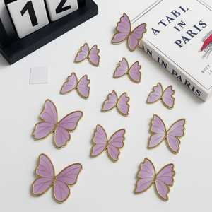 Décoration de gâteau papillon 3D Premium nouveauté décoration étincelante pour mariage saint valentin anniversaire et fêtes de la fête des pères - Product Image 1