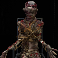Modèle de zombie fantôme d'horreur animatronique en métal, accessoires pour maison hantée, utilisation intérieure, personnalisable, pour garderie, aire de jeux, centre commercial