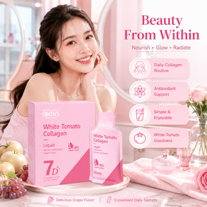 Colágeno líquido de tomate blanco, bebida de colágeno en sobre, sabor a uva, líquido oral de belleza, bebida para el cuidado de la piel con brillo en 7 días, colágeno portátil. - Product Image 5