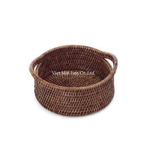 Traditional Vietnamese Rattan <b>Tray</b> Handmade For Serving And Decorative Use In Modern Home Interior - Product Image 3