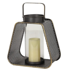 Lanternes à bougie de couleur dorée au design haut de gamme avec couleur personnalisée pour les mariages avec les tailles de 30x18 cm - Product Image 5