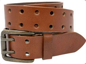 Cinturón de Cuero Casual de Moda para Hombre de Alta Calidad y Gran Venta, con Hebilla de Rodillo de Doble Punta Chapada en Latón Macizo, Todas las Tallas - Product Image 6