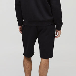 New arrived 2025 custom Short for Men solid <b>black</b> colour with side pockets custom Screen Printed Logo Quick Dry men's shorts - Product Image 6