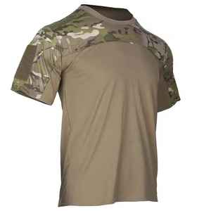 Tronyond Tùy Chỉnh Chiến Đấu Tops Cho Nam Giới Dài Tay Áo Crew-Cổ Chiến Thuật T-Shirts Đàn Hồi Ripstop Nylon Tees Cho Săn Bắn - Product Image 4