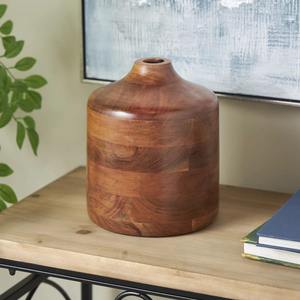Jarrón de Mesa de Madera Antiguo - Product Image 1