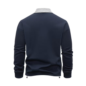 Sudadera de Hombre de la Mejor Calidad, 100% Algodón, con Cierre, Cuello Camisero, Transpirable, Precio de Mayoreo, Sudadera de Moda en Venta - Product Image 2