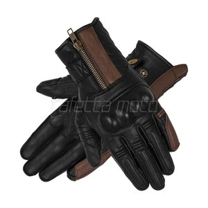 Guantes de moto de cuero de alta calidad de Color sólido Guantes de moto de pantalla táctil de dedo completo cómodos - Product Image 1