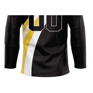 Maillots de hockey sur glace 100 % polyester, couture de qualité, fabrication directe en usine, expédition internationale, vêtements de hockey personnalisés pour équipe - Product Image 3
