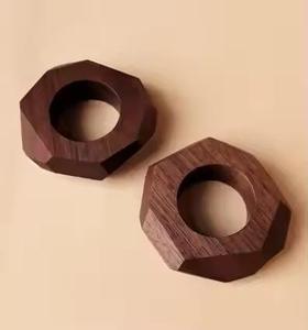 Anillos de Servilleta de Madera Natural Premium Ecológicos, Vajilla en Existencia para Bodas y Fiestas, Logotipo Personalizado Disponible - Product Image 4