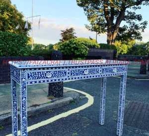 Muebles de consola con incrustaciones de hueso de estilo moderno para decoración del hogar para sala de estar dormitorio apartamento Hotel y restaurante uso - Product Image 1