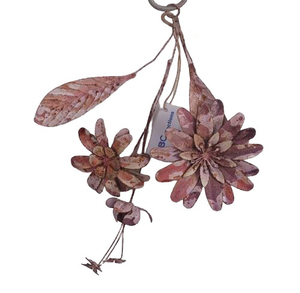 Bouquet d'art mural, quincaillerie de créateur, bouquet de gui en fer pour votre magasin, bouquet suspendu en macramé - Product Image 6