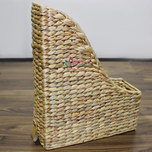 Artex Dong Thap Porte-revues écologique en jonc de mer Organisateur de stockage artisanal fait à la main pour la maison et le bureau - Product Image 6