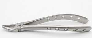 Forceps d'extraction dentaire professionnels en acier inoxydable à surface mate avec manche perforé pour l'élimination des molaires et des prémolaires - Product Image 5