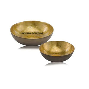 Bol à chocolat en métal noir poli doré de qualité supérieure, fait à la main - Style classique de luxe, écologique, pour les mariages - Product Image 3