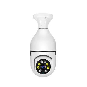 E27 के घर प्रकाश बल्ब कैमरा वाईफ़ाई वायरलेस सुरक्षा कैमरा 360 डिग्री पैन/झुकाव देखने रात दृष्टि निगरानी कैम