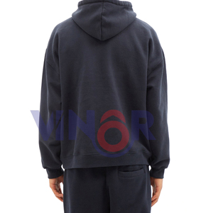 French Fleece 100% Cotton Oversized Casual Streetwear Print <b>Sweatshirt</b> for Men Women Winter Hoodie Embroidered Logo Eco-Friendly - Product Image 5