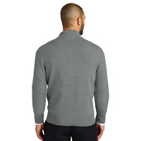 Pull en molleton super doux à col en V et fermeture éclair quart de tour pour homme, taille XL, en nylon/acrylique, imprimé numériquement, écologique, hiver, rouge, manches longues