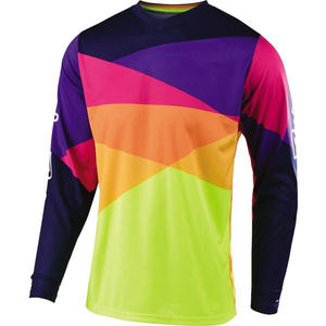 100% poliéster Micro malla MX sublimación Jersey para Motocross mangas largas y medias mangas nunca se desvanecen Color corto pantalones largos disponibles - Product Image 6