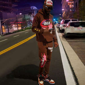 Street Wholesale Puff Printing Heavyweight Cotton <b>Men's</b> Hoody Oversized Custom Print Luxury <b>Pullover</b> Cotton Custom Hoodies - Product Image 6