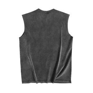 Vente en gros Évacuation de la transpiration Séchage rapide Offre Spéciale Hommes Débardeur Workout Fitness Débardeur pour Hommes Femmes Unisexe Vintage Ras Du Cou Tricoté - Product Image 2