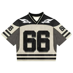 Maillot de football en maille maillot de football en maille respirante 100% maillot de football américain en polyester quantité minimale de commande bas personnalisé - Product Image 3