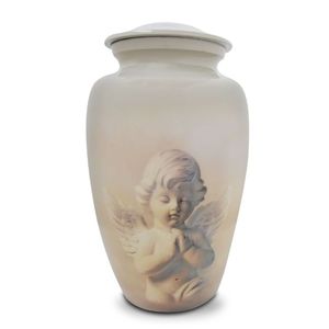 Export Quality Metal Keepsake Cremation Funeral Supplies <b>Urns</b> Metal Cremation <b>Urns</b> for Adult Ashes From India - Product Image 1
