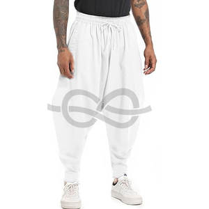 Mens Harem <b>Pants</b> Loose Fit Elastic Waist Drawstring Hakama <b>Hippie</b> Trousers Bohemian Casual Fashion Comfortable Beachwear - Product Image 1