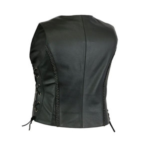 Nuevo Chaleco de Cuero Genuino para Mujer con Talla y Color Personalizados, 100% Cuero Vacuno, Relleno de Algodón, Impermeable - Product Image 2